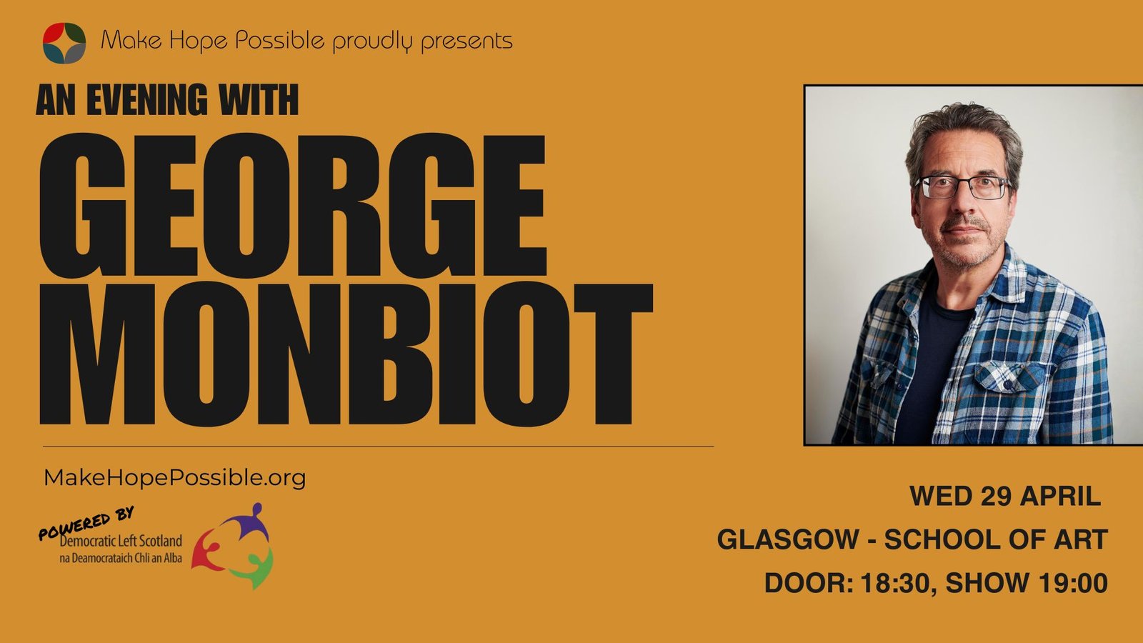 George Monbiot in Glasgow : 29 April